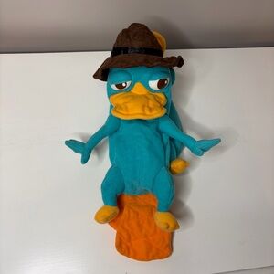 Disney Phineas and Ferb Perry Platypus Agent P Reversible Plush(310-900-2)